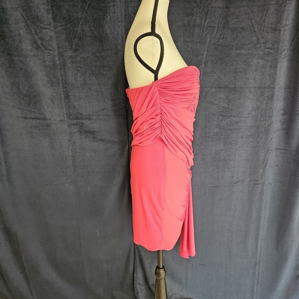 NWT Ieena Mac Duggal 11565 Strapless Sweetheart Neckline Ruched Dress Mini Sz 6 - Picture 9 of 13